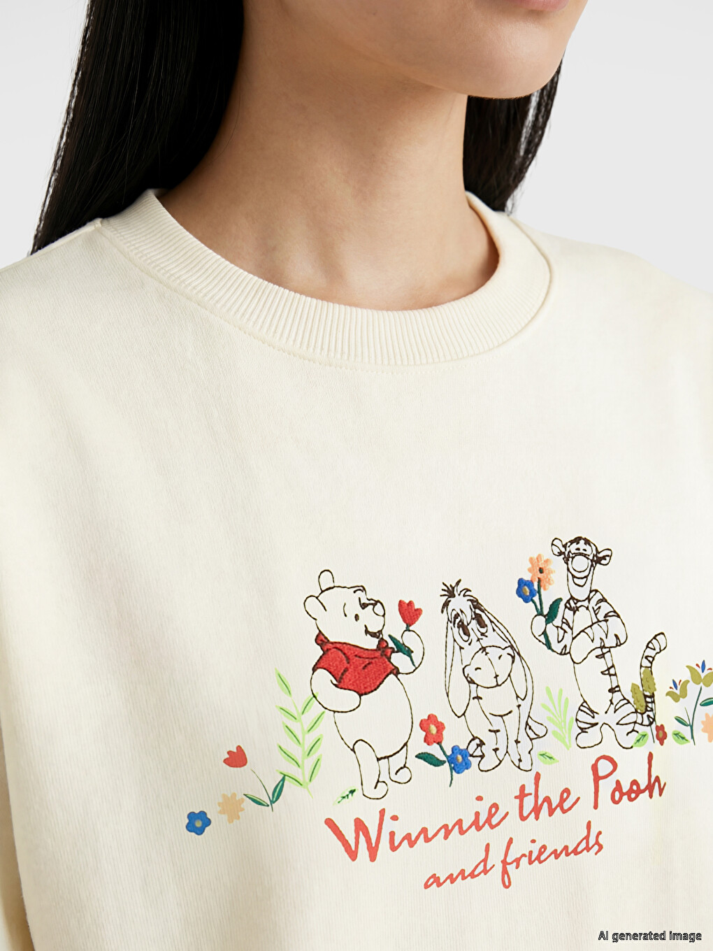 Ženska Debela Dukserica Sa Štampom Winnie The Pooh-2