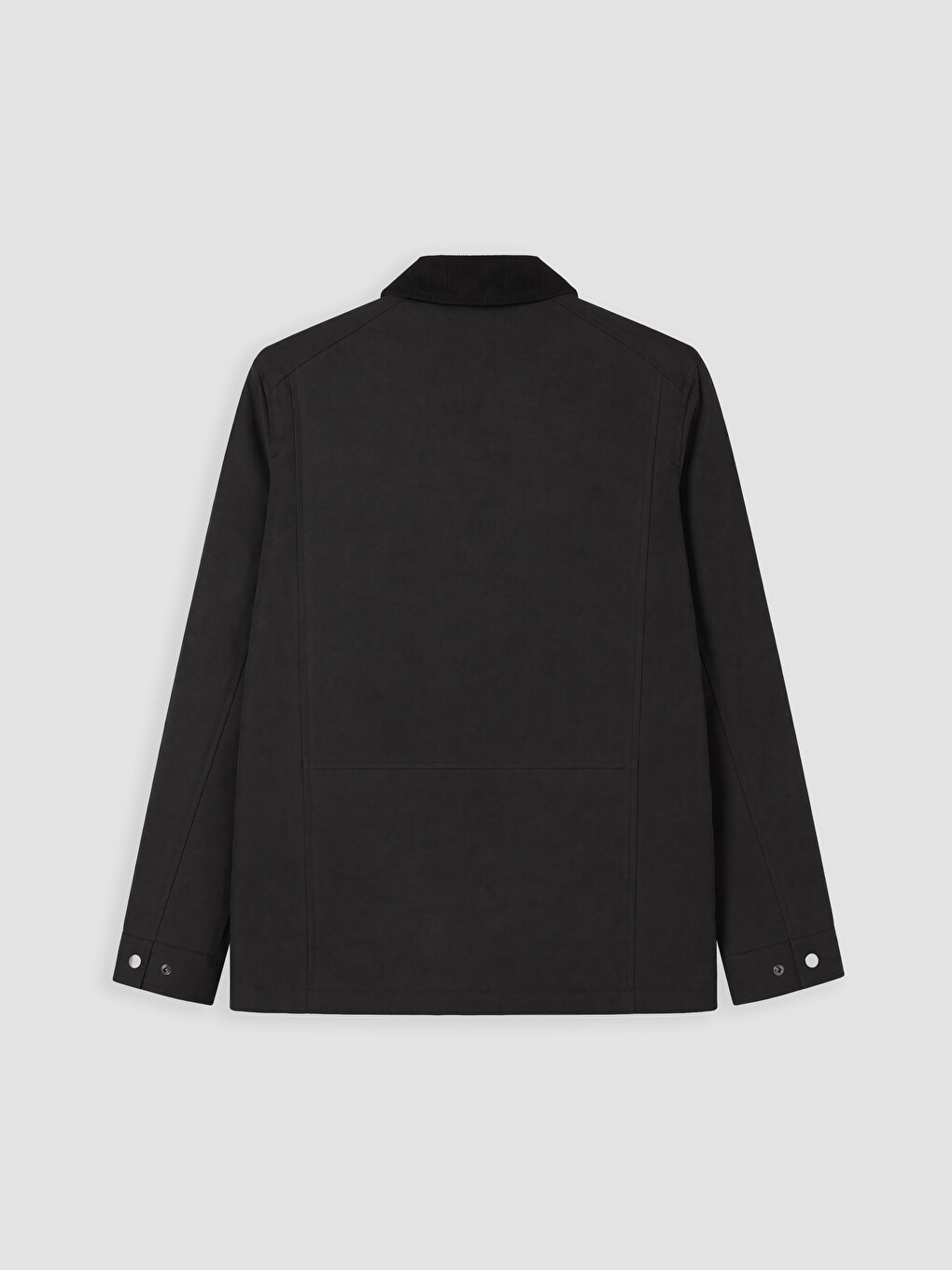 Siyah Regular Fit Kontrast Yaka Erkek Mont-6