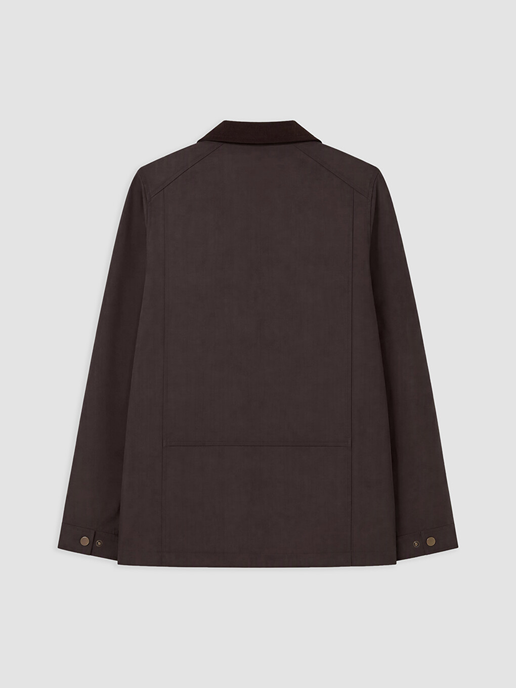 Kahverengi Regular Fit Kontrast Yaka Erkek Mont-5
