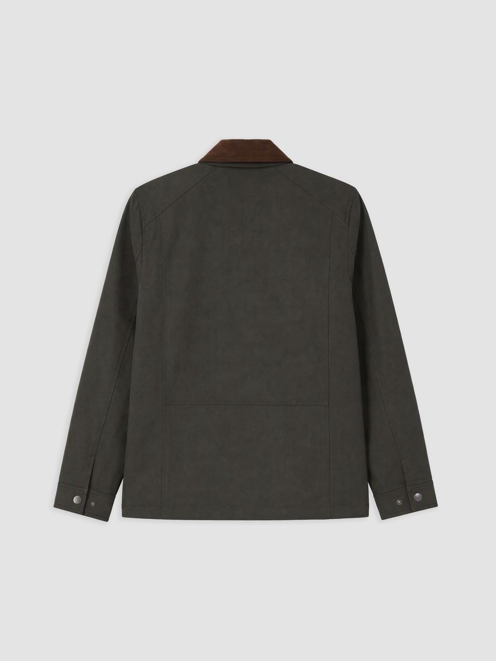 Haki Regular Fit Kadife Yaka Erkek Ceket-1