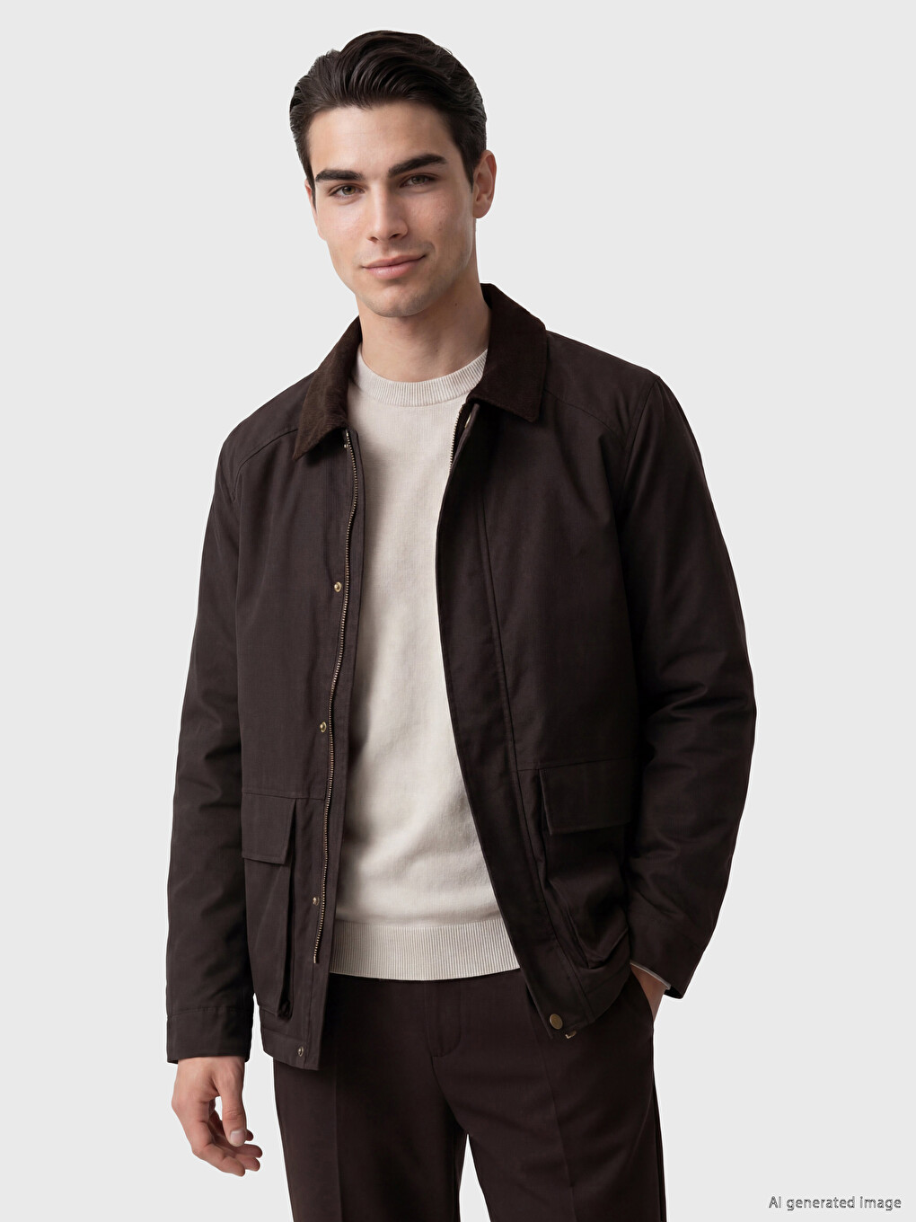 Man Brown Jacket-1