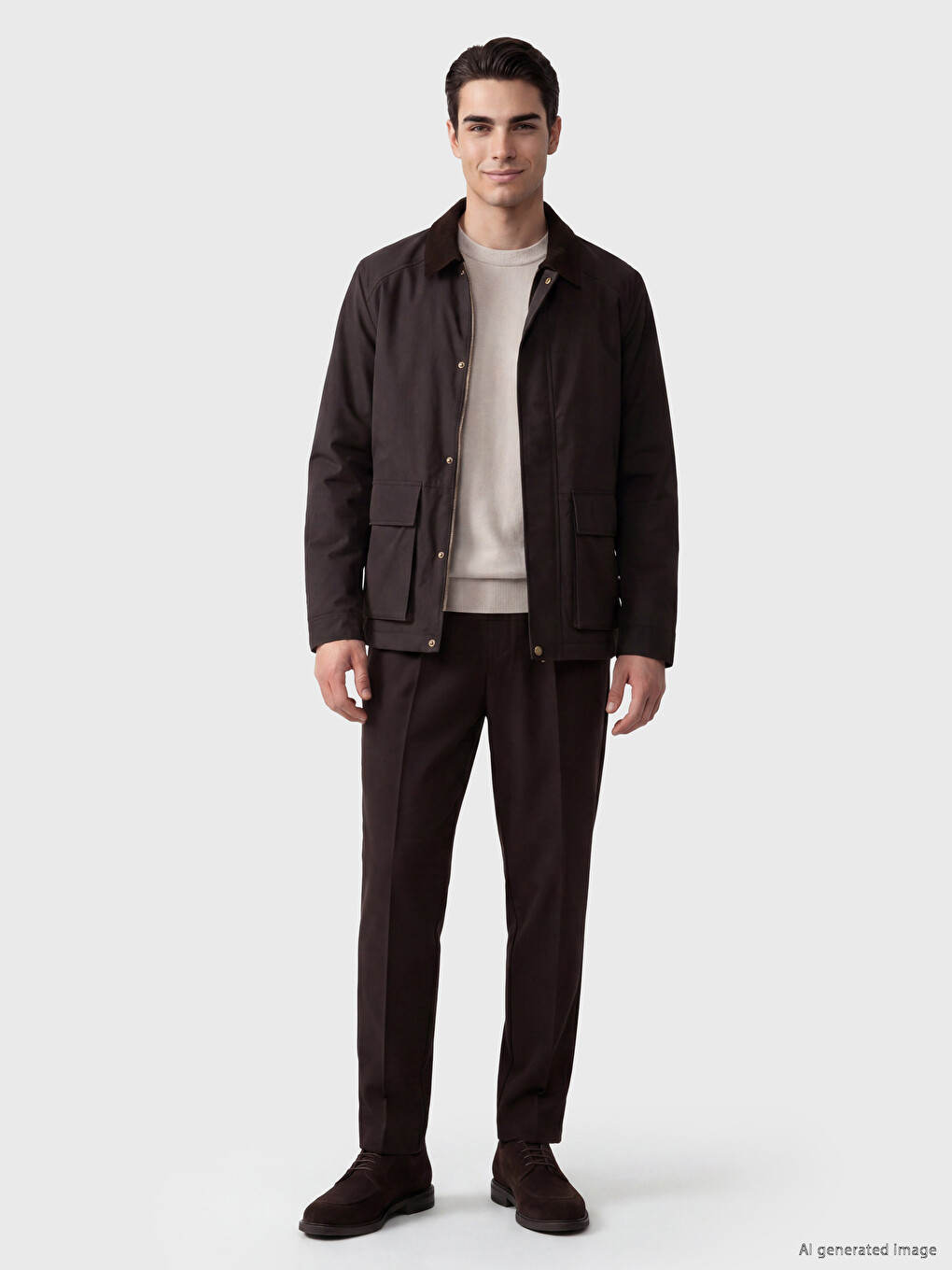 Man Brown Jacket-2
