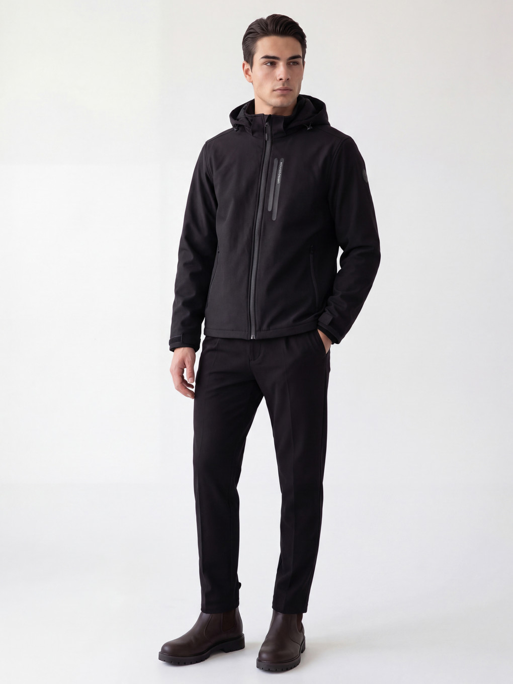 Man Black Coat-1