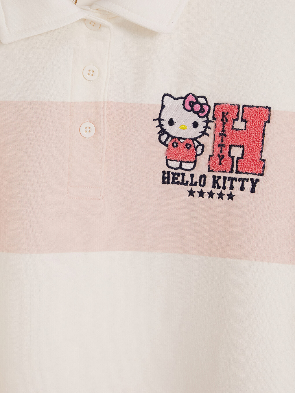 Hello Kitty Printed Women's Striped Sweatshirt-5