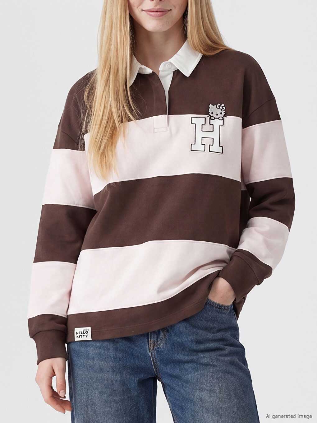 Woman Brown Sweatshirt-2