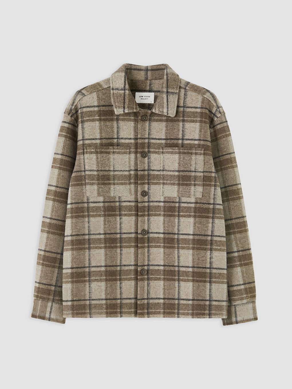 Regular Fit Plaid Men's Lumberjack Shirt Jacket-4
