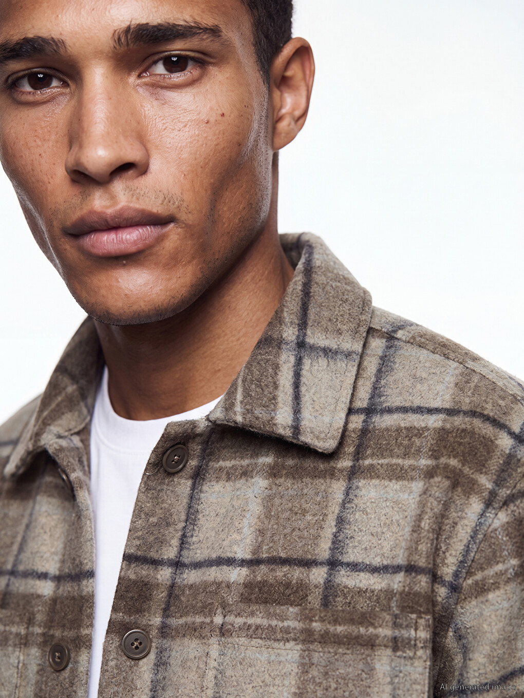 Regular Fit Plaid Men's Lumberjack Shirt Jacket-2