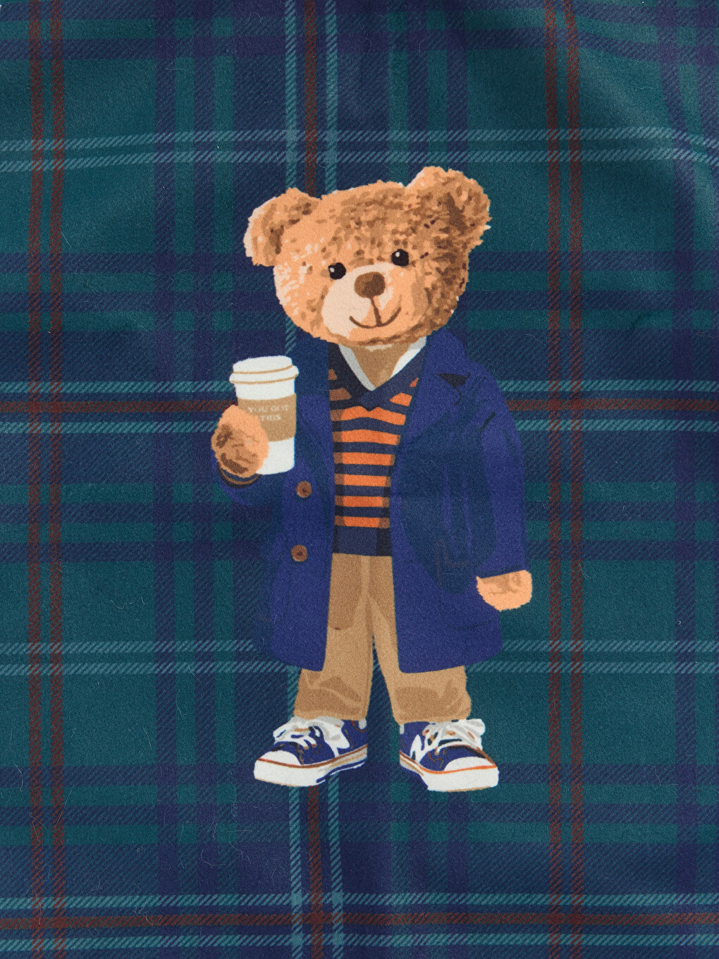 Bear Teddy Embroidered Cushion Case 45x45 Cm-3