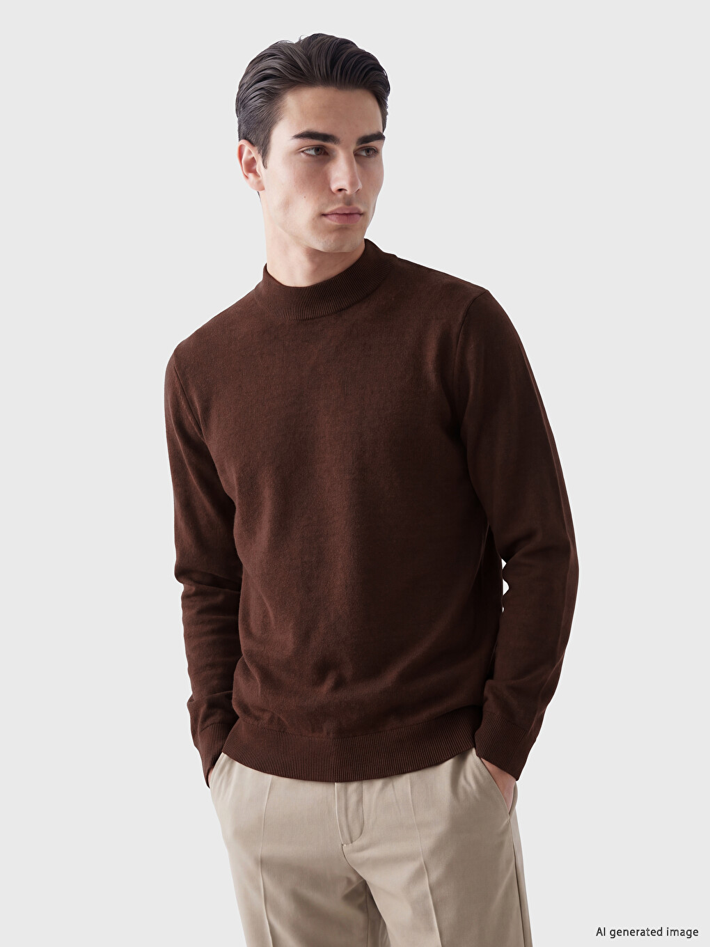 Mock Neck Men's Sweatshirt