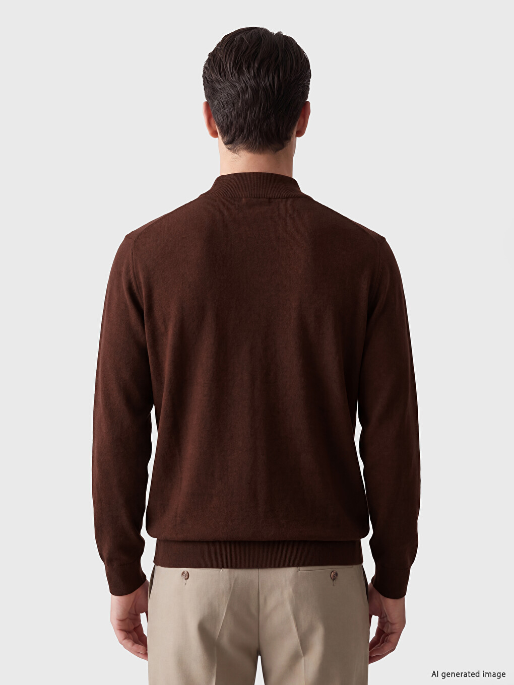 Mock Neck Men's Sweatshirt-2
