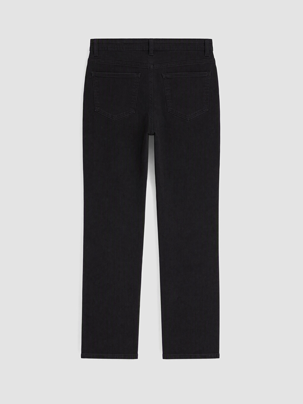 Siyah Straight Fit Kadın Jean Pantolon-6
