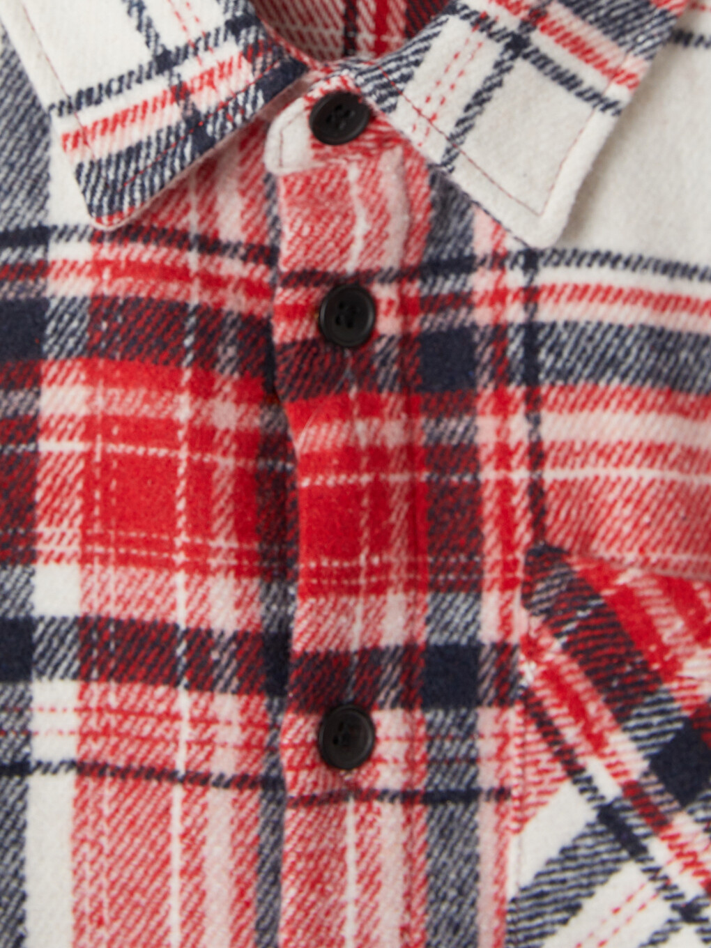Plaid Gabardine Boys' Shirt-1