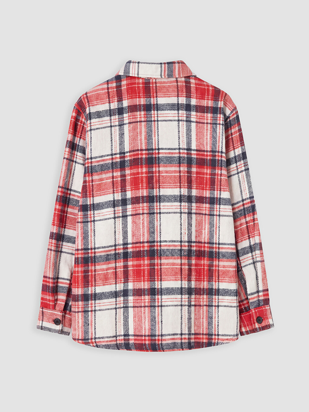 Plaid Gabardine Boys' Shirt-2