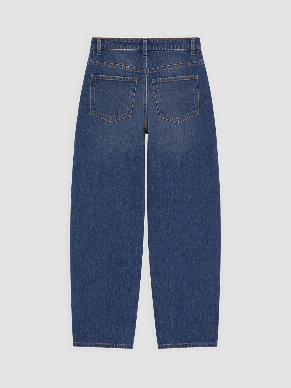 İndigo Barrel Fit Kadın Jean Pantolon-5