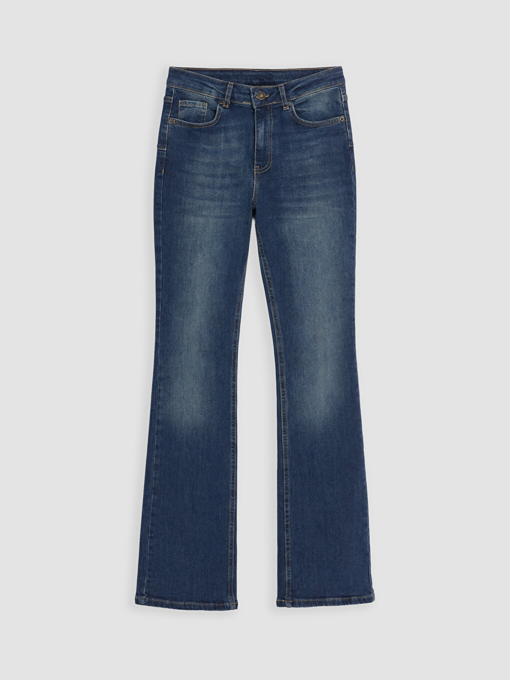 İndigo Flare Kadın Jean Pantolon