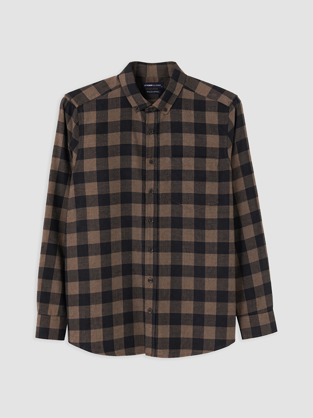 Man Brown Shirt