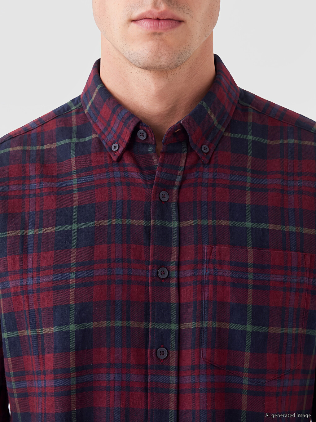 Man Bordeaux Shirt-2