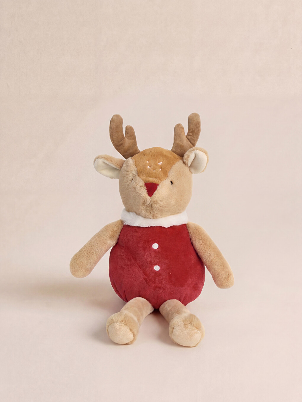 New Year Themed Deer Figure Plush Toy 28 Cm