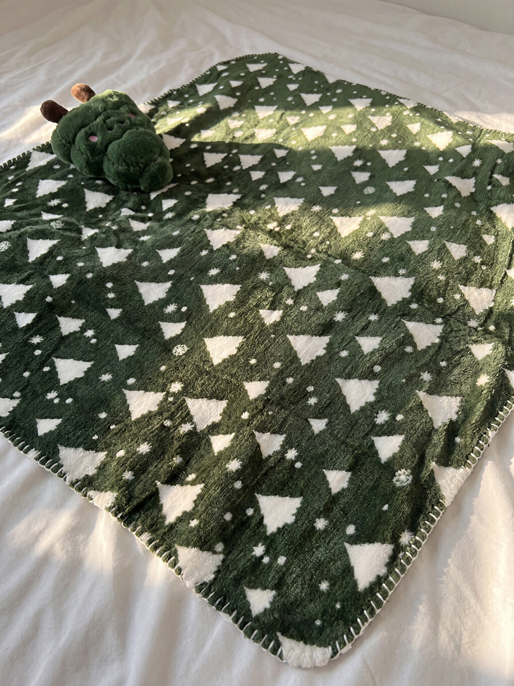 Christmas Tree Figured Single Blanket-1