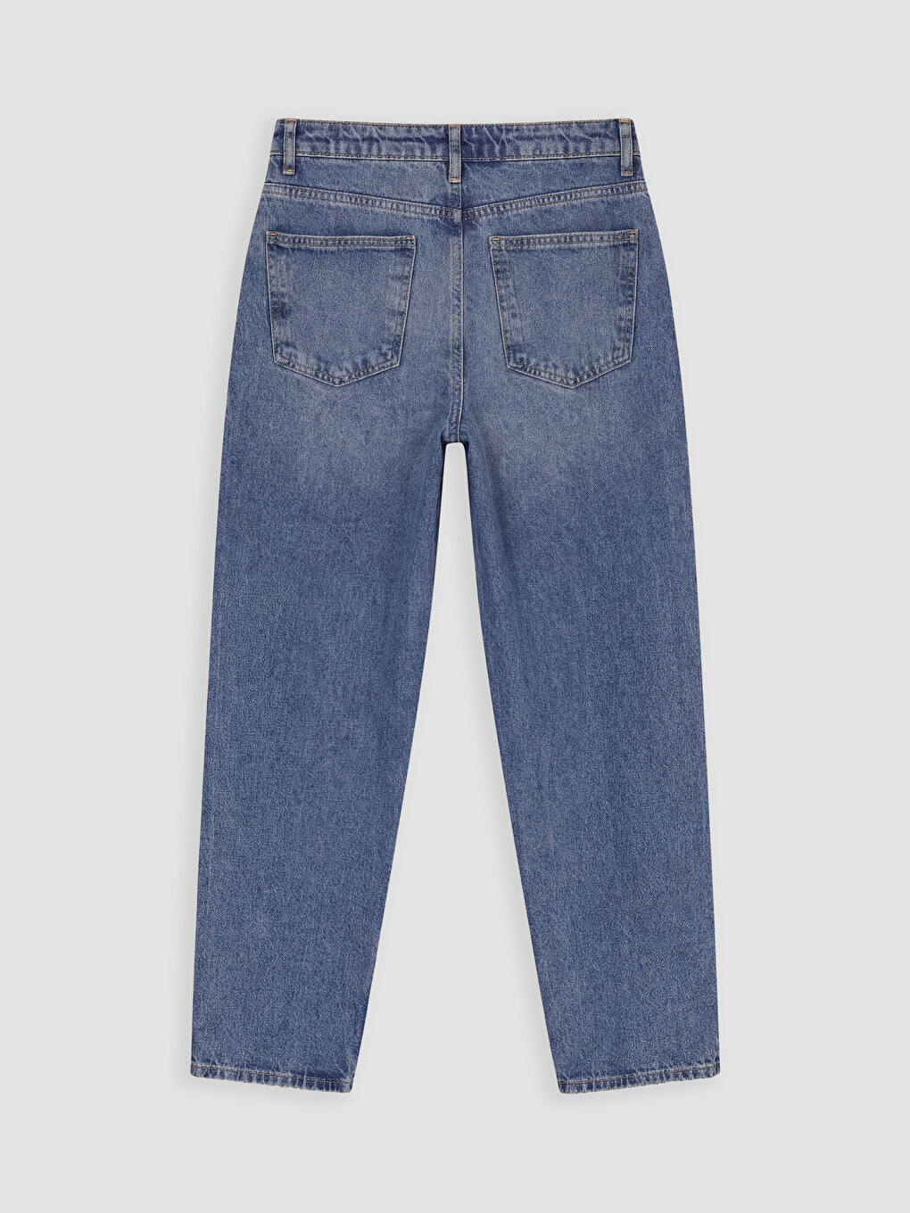 İndigo Barrel Fit Kadın Jean Pantolon-2