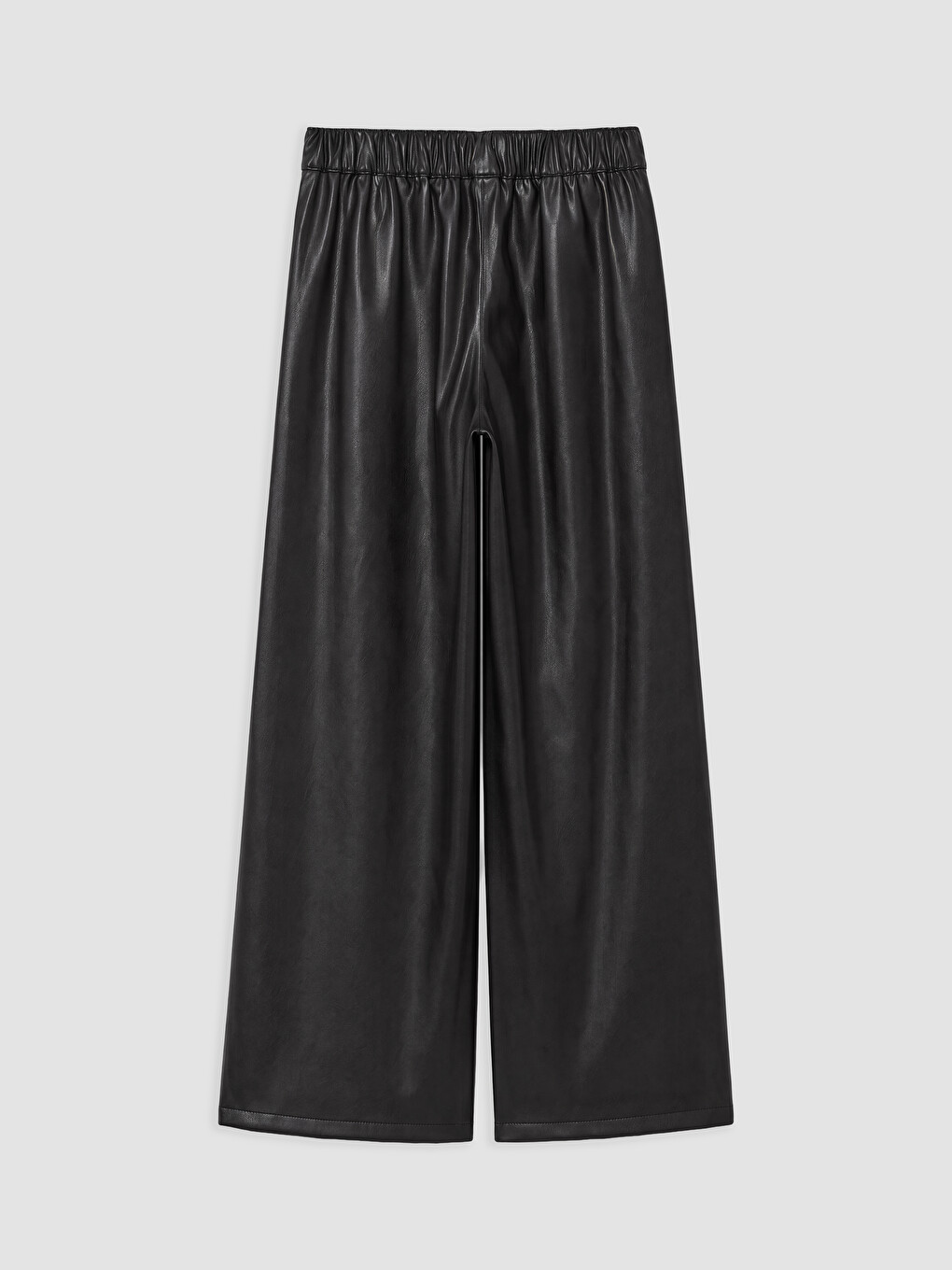 Loose Fit Girls' Faux Leather Trousers-1