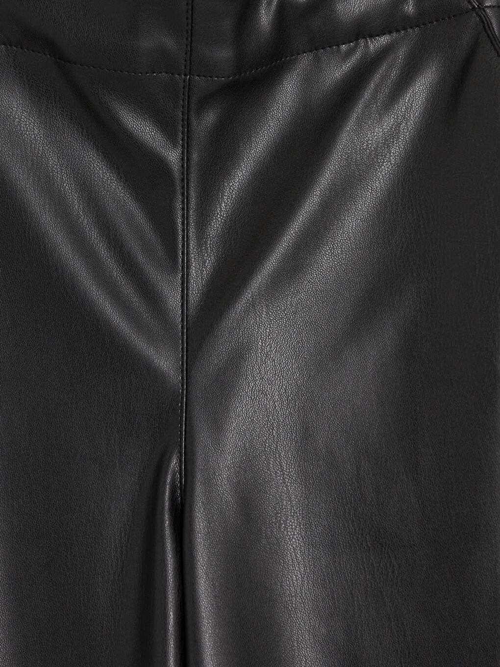 Loose Fit Girls' Faux Leather Trousers-2