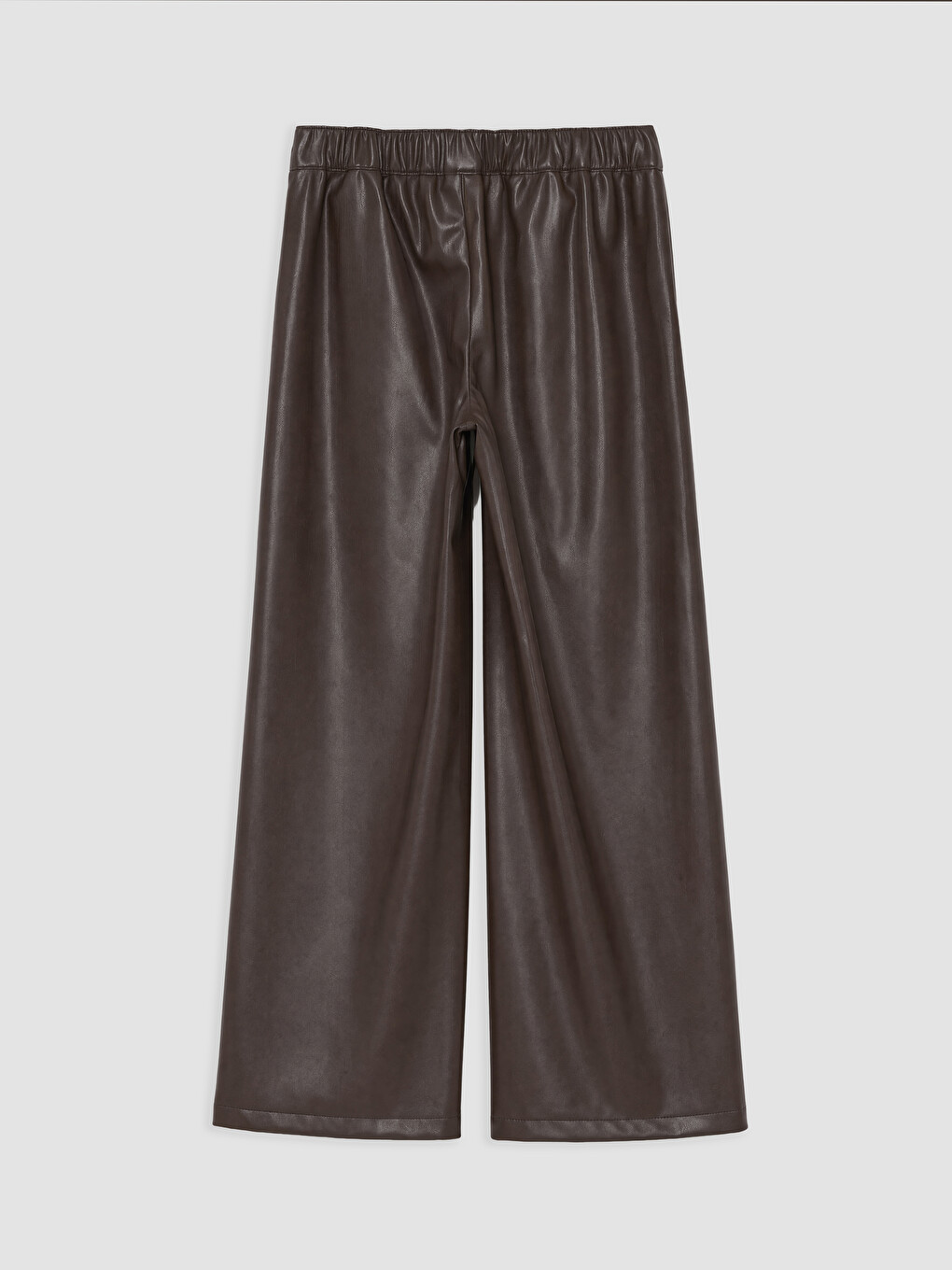 Loose Fit Girls' Faux Leather Trousers-1