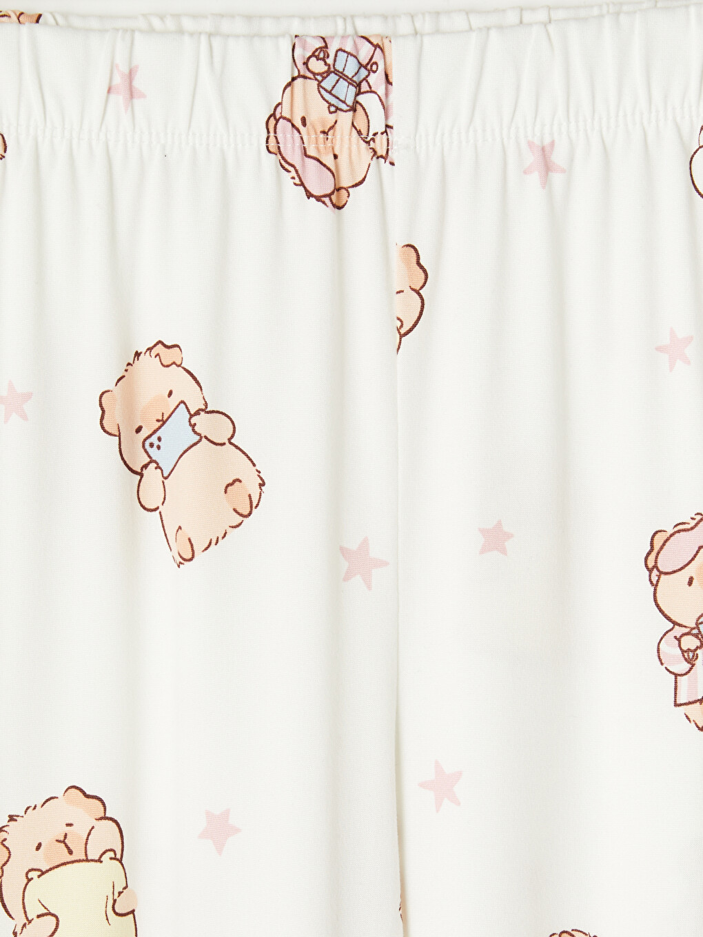 V Neck Teddy Bear Printed Women's Pyjamas Set-9