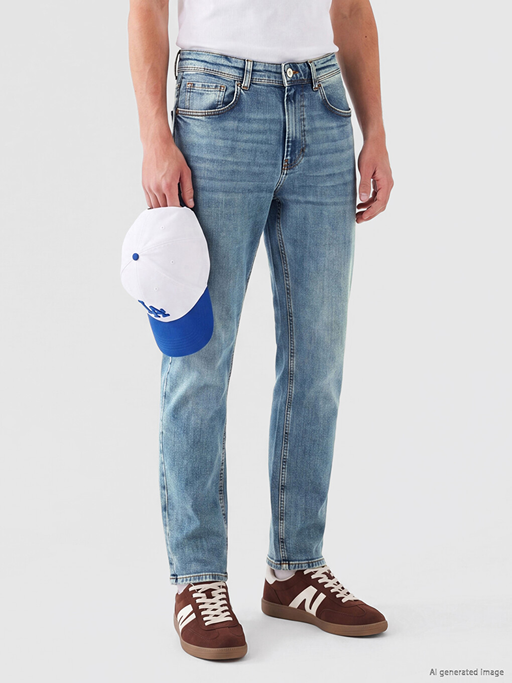 İndigo 750 Slim Fit Erkek Jean Pantolon-1