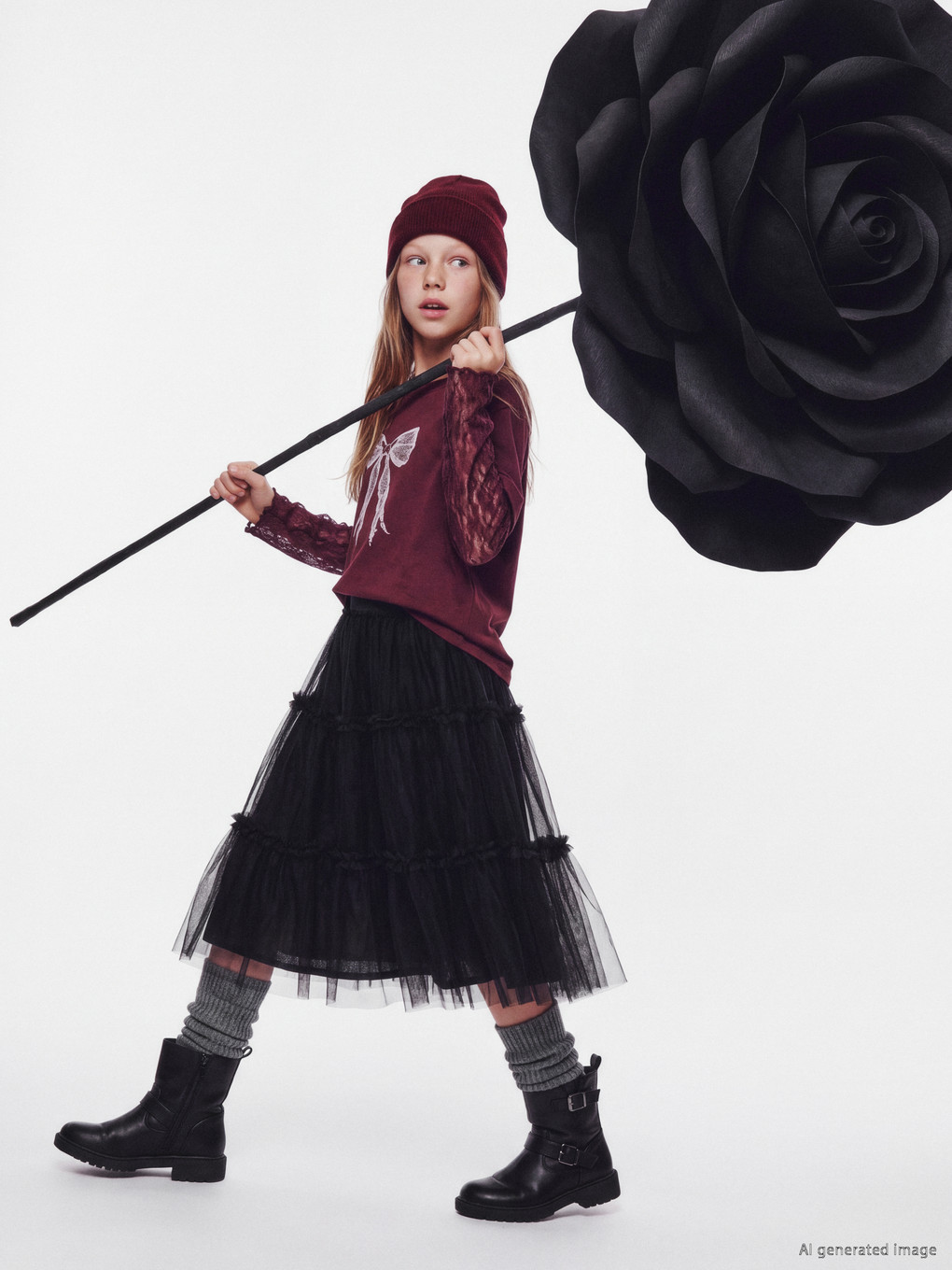  Layered Ruffled Girls' Tutu Skirt