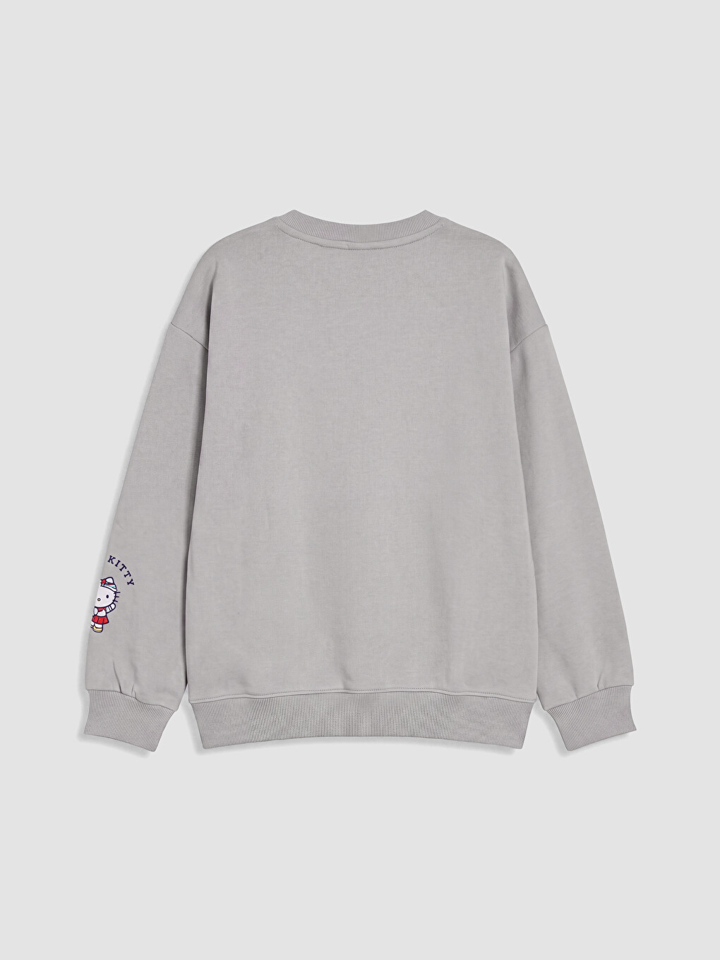 Bisiklet Yaka Hello Kitty Baskılı Kız Çocuk Sweatshirt-3