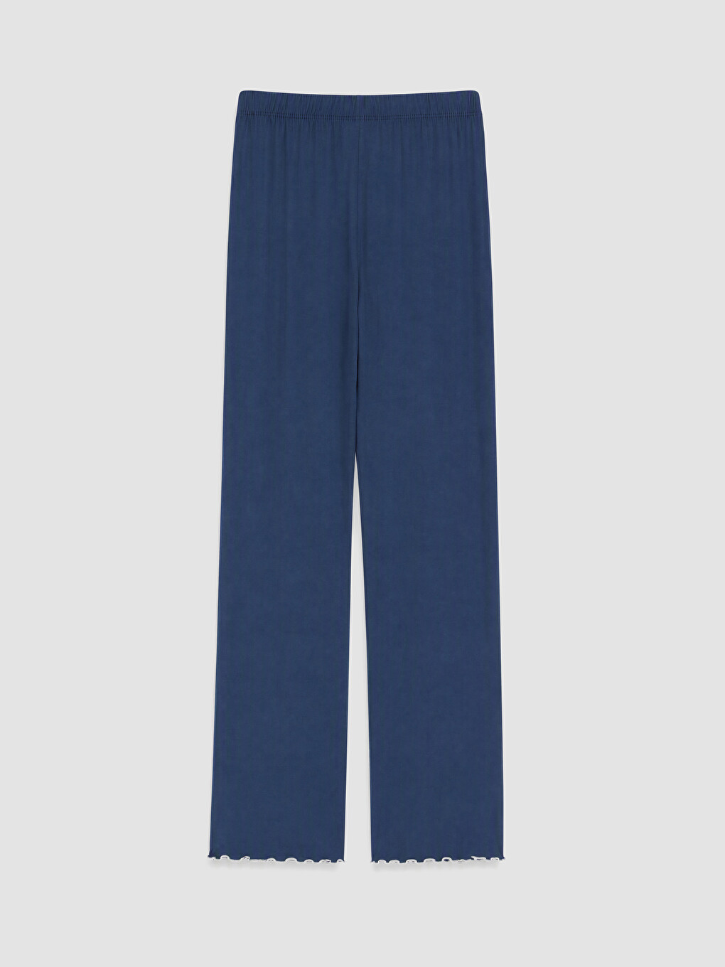 İndigo V Yaka Kadın Pijama Takımı-8
