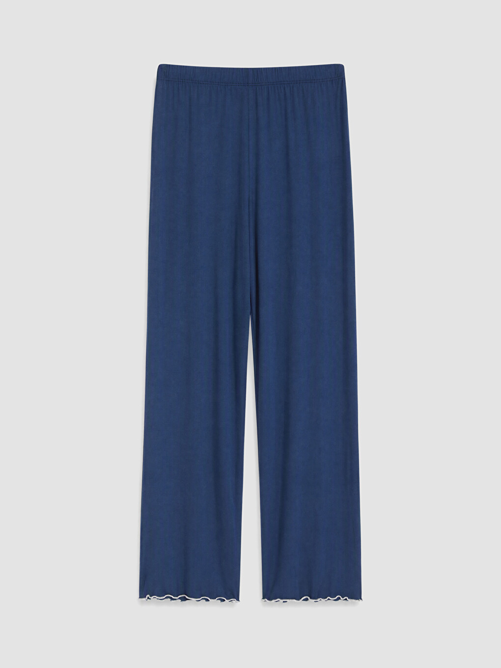 İndigo V Yaka Kadın Pijama Takımı-10