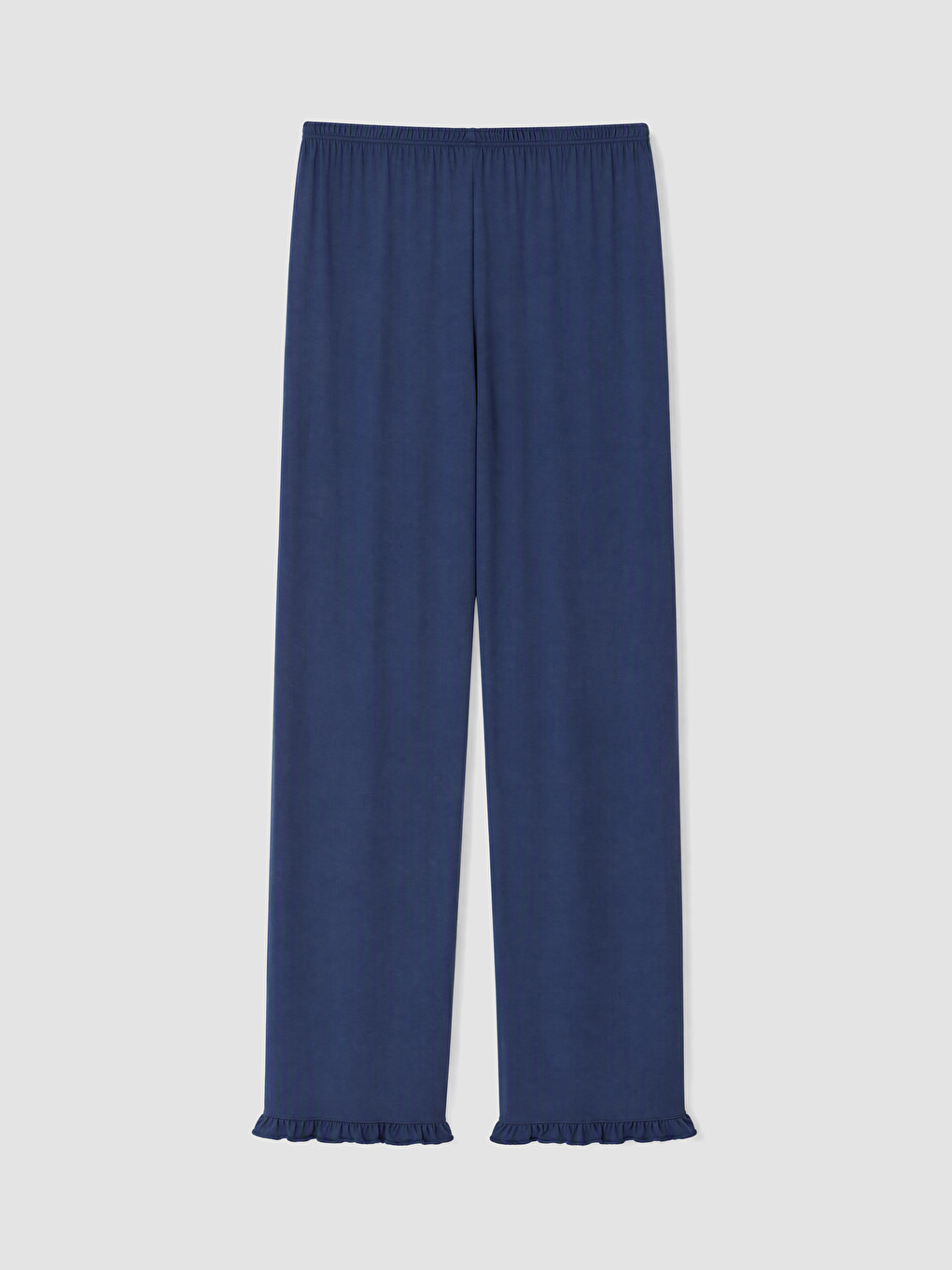 İndigo Gömlek Yaka Kadın Pijama Takım-4