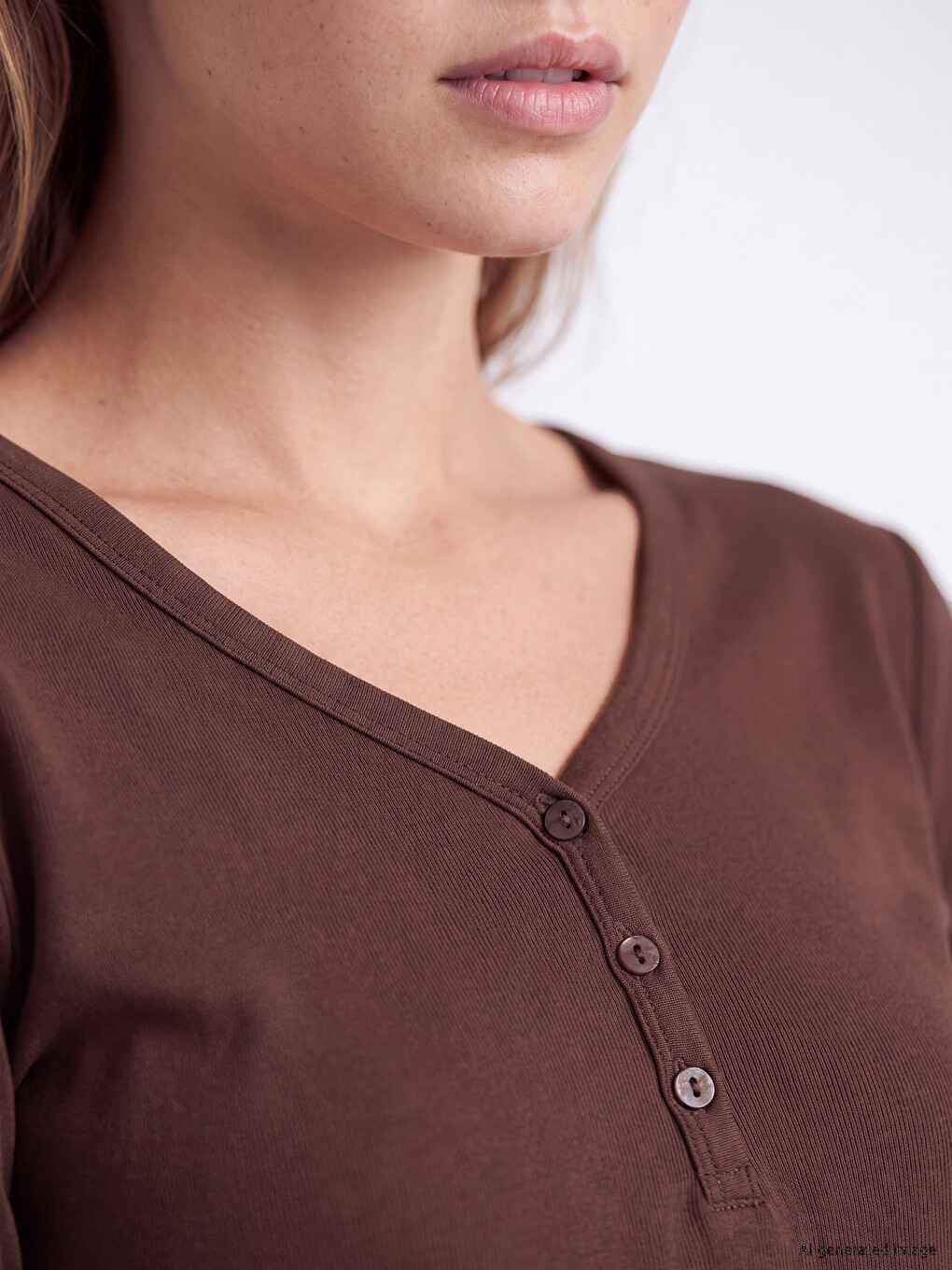 Pyjama-set Mit V-ausschnitt Für Damen-2