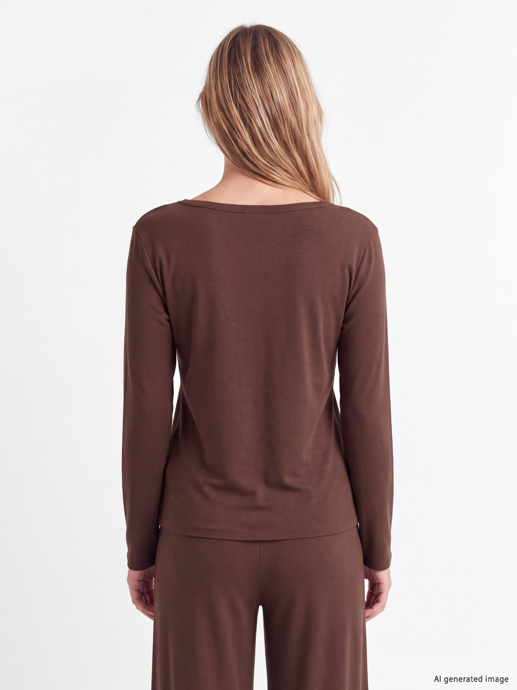 Pyjama-set Mit V-ausschnitt Für Damen-3