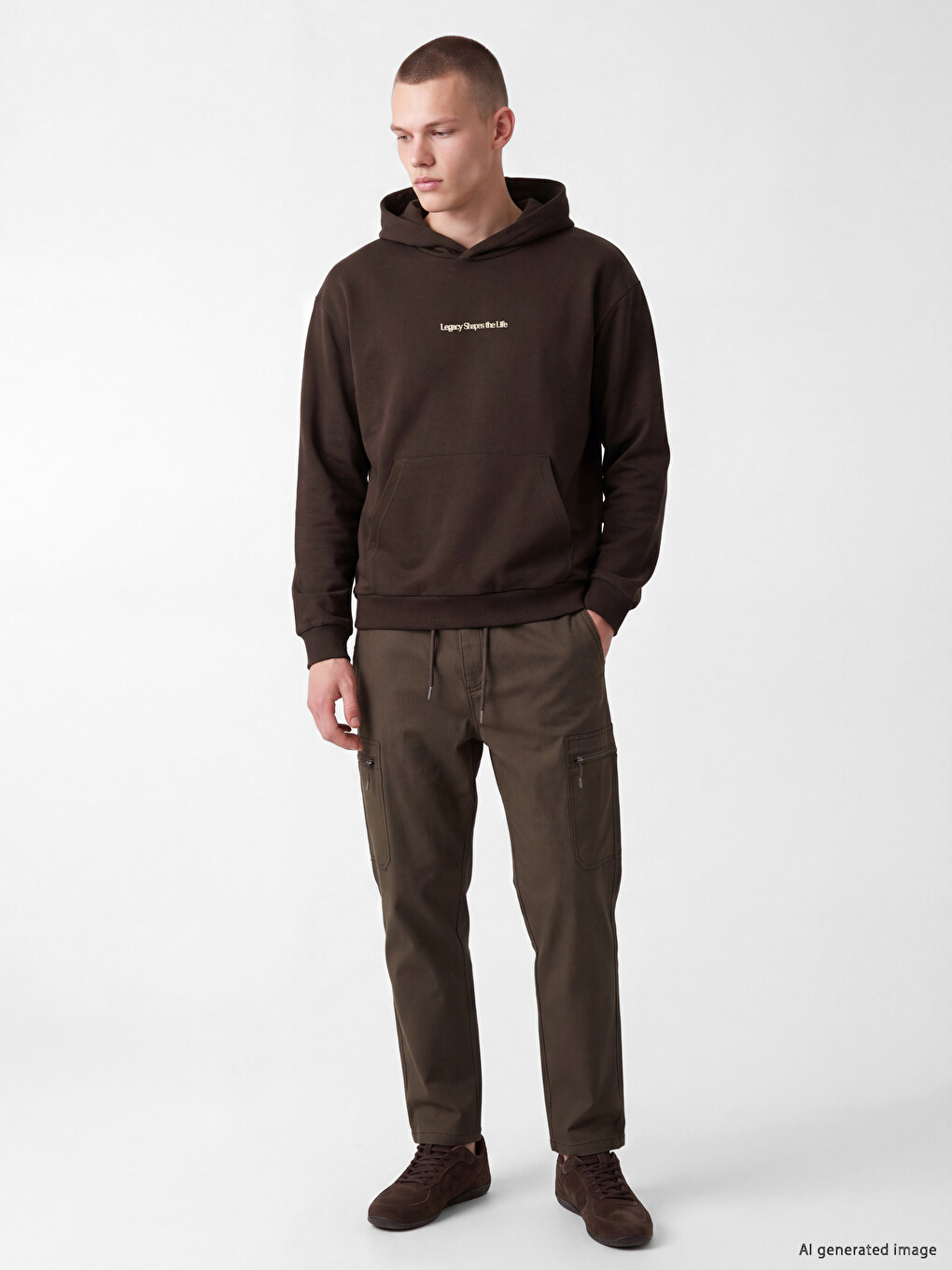 Hooded Men's Thick Sweatshirt-1