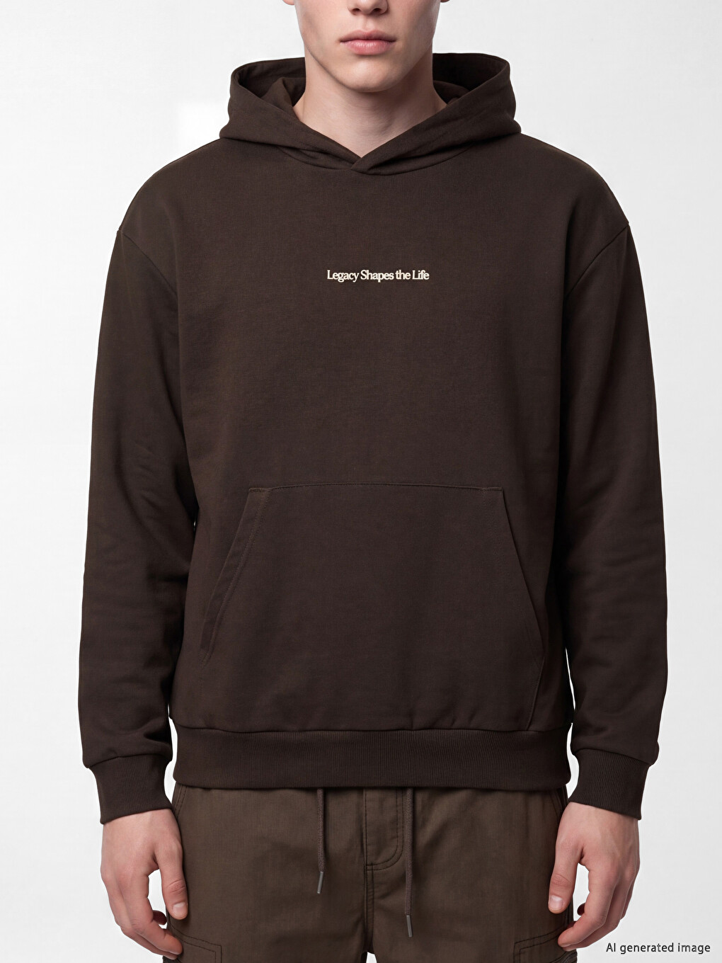 Hooded Men's Thick Sweatshirt-2