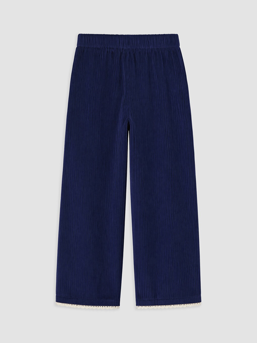 Regular Fit Girls' Velvet Trousers-1
