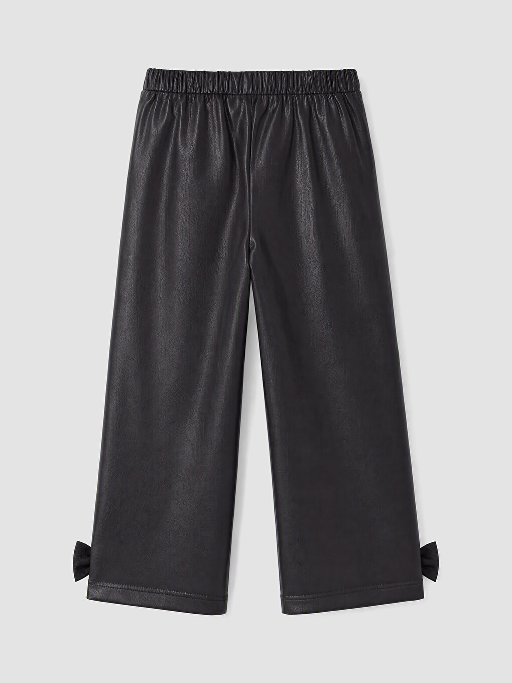 Siyah Regular Kız Çocuk Gabardin Pantolon-3