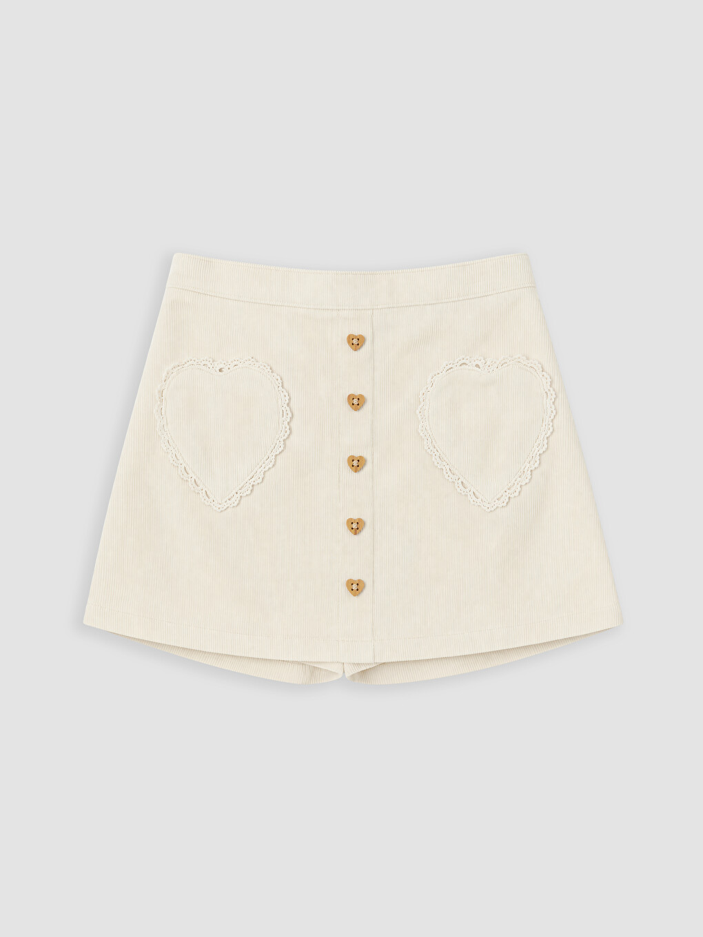 Girl Beige Skort-1