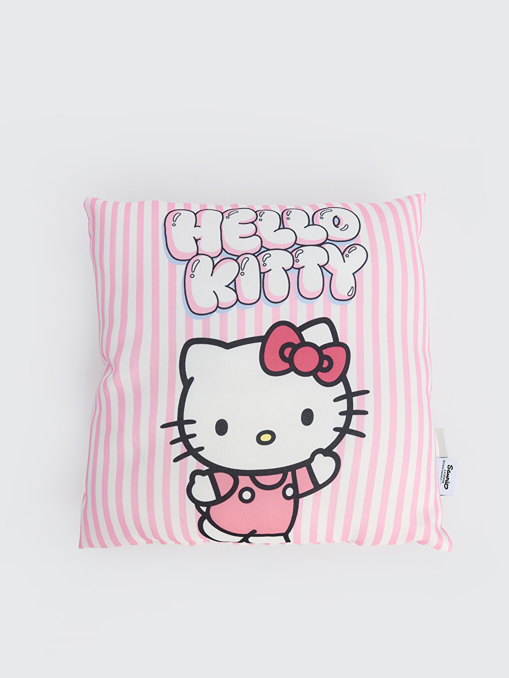 Pembe Hello Kitty Baskılı Kırlent 30x30 Cm-2