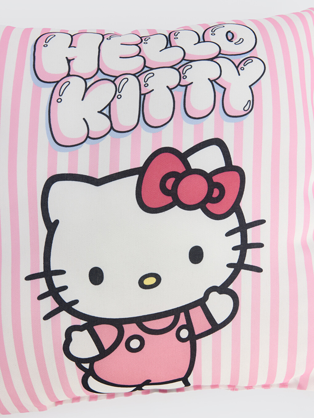 Pembe Hello Kitty Baskılı Kırlent 30x30 Cm-3