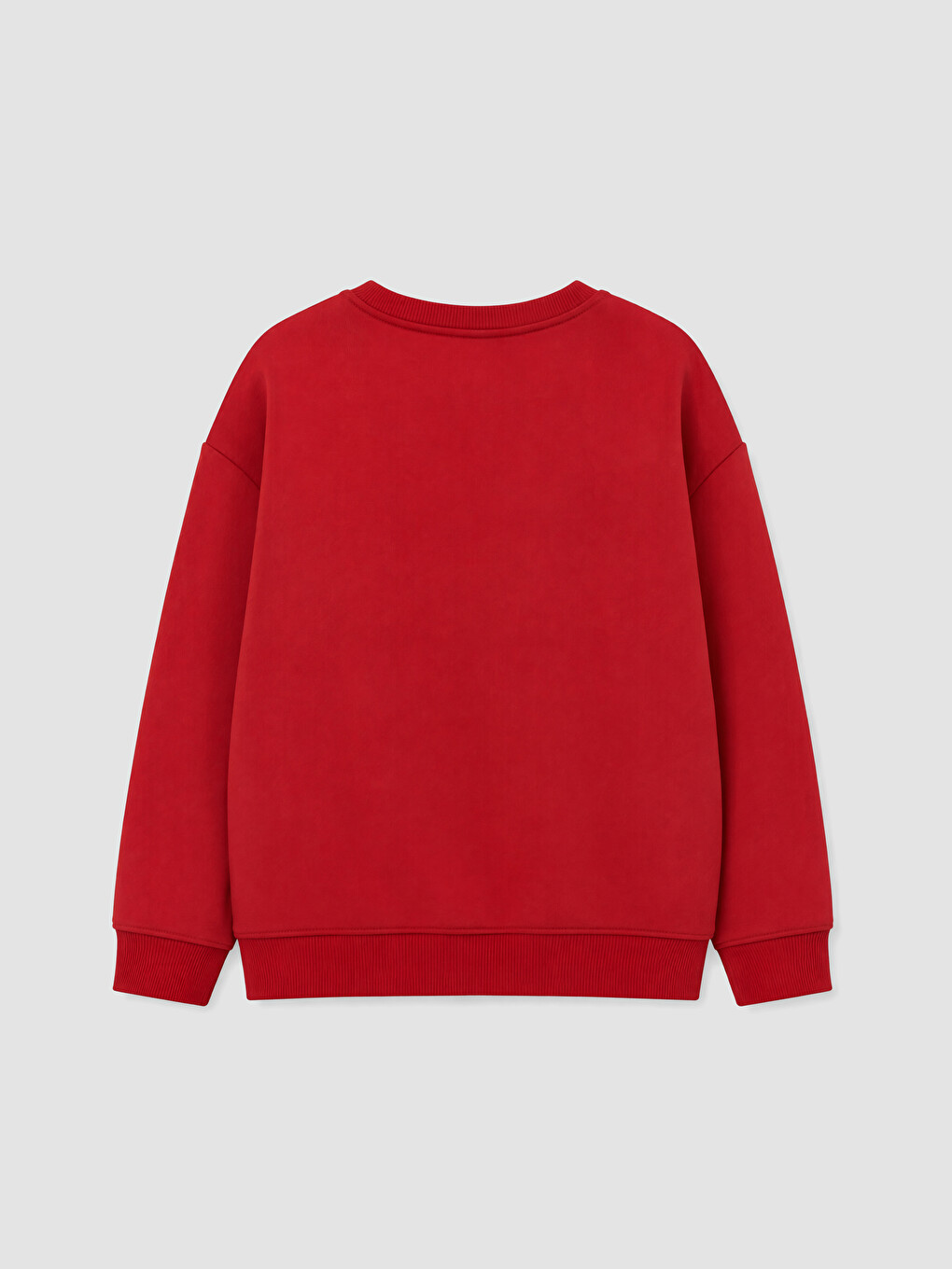Kırmızı Baskılı Erkek Çocuk Kalın Sweatshirt-3