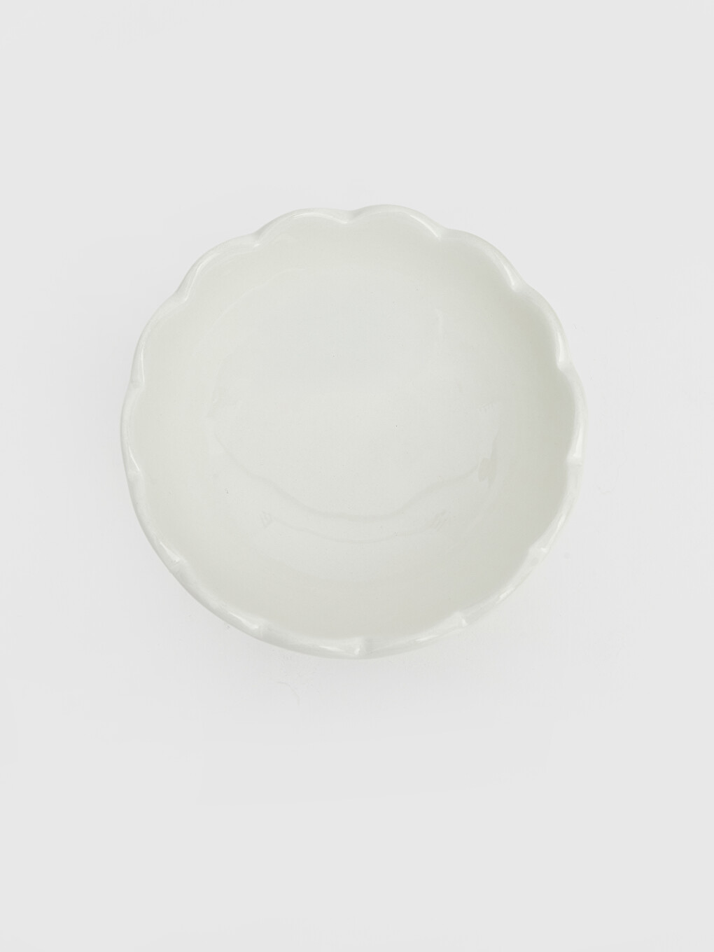 Heart Patterned Striped Footed Ceramic Bowl-2