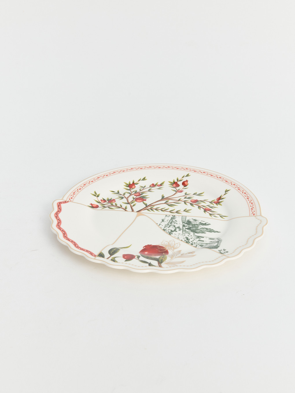 طبق كيك دائري منقوش 21 Cm-2