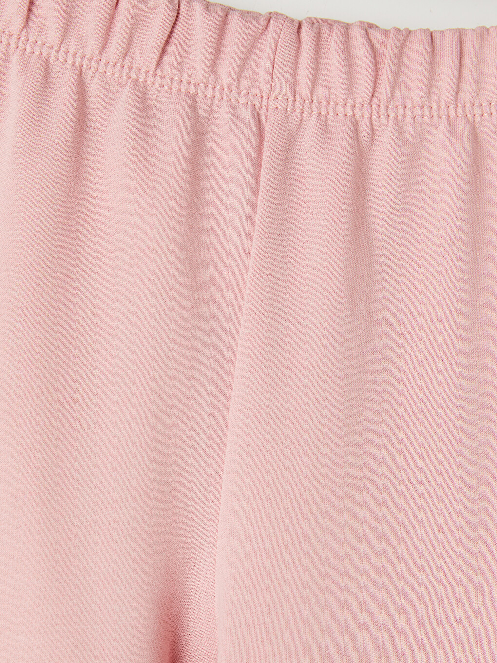 Pembe Beli Lastikli Fırfırlı Kız Çocuk Pantolon-1