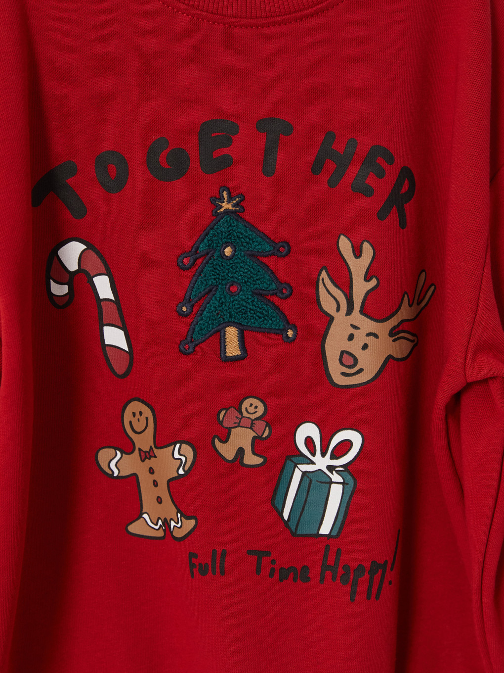 New Year Themed Boys' Thick Sweatshirt-2