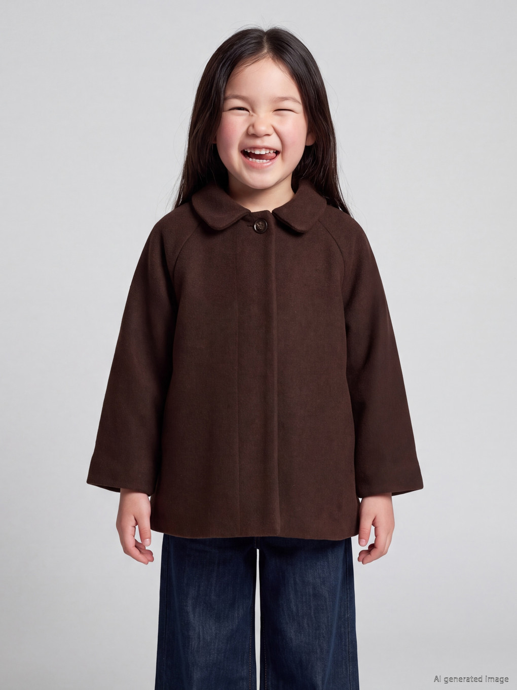 Peter Pan Collar Girls' Cachet Coat
