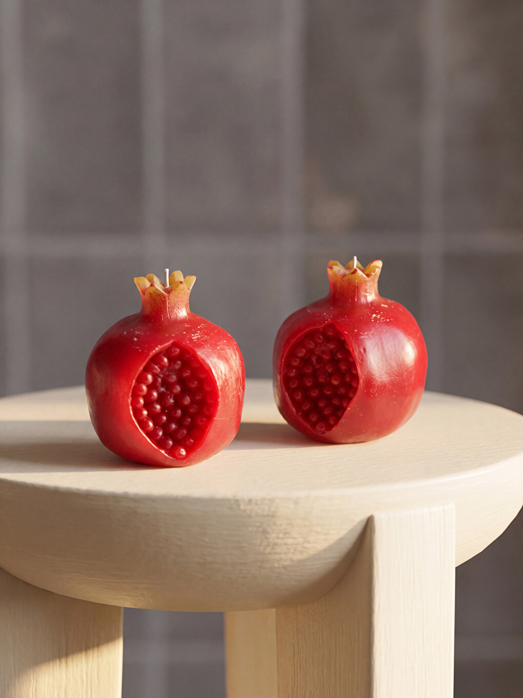 Pomegranate Figured 2-pack Candle Set